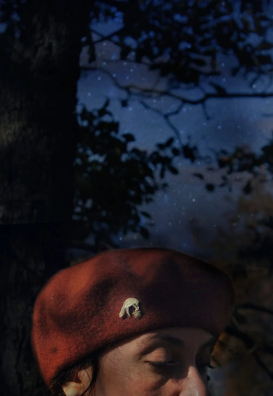 Basco in 100% lana Astral Spirits: costellazione Vulpecula
