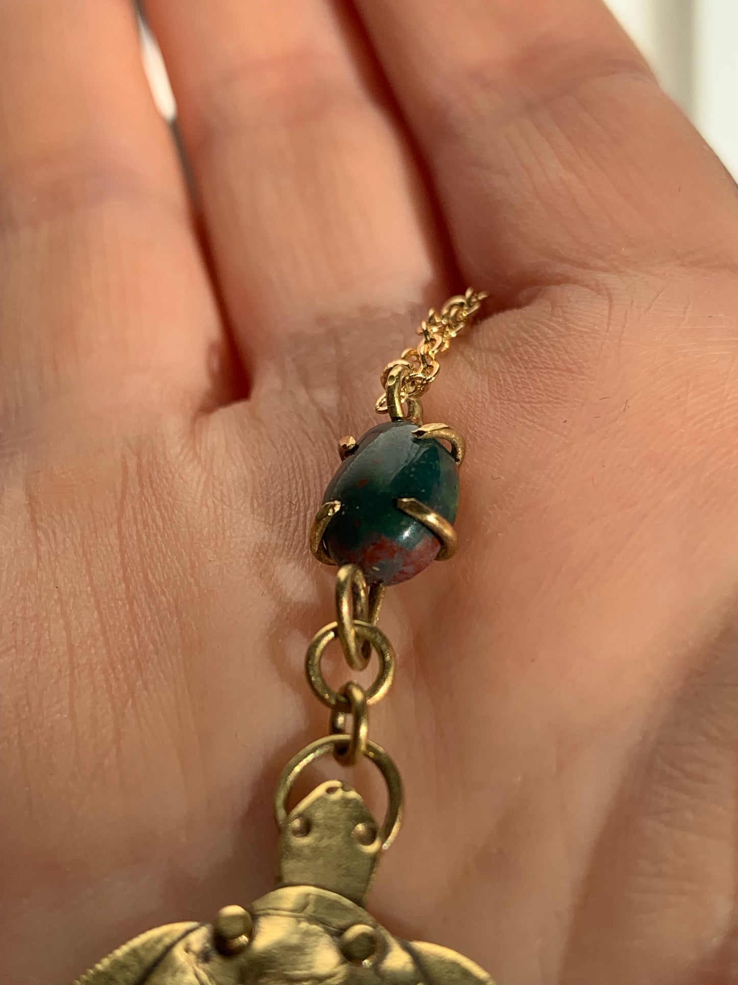 Collana Tartaruga con diaspro oceano