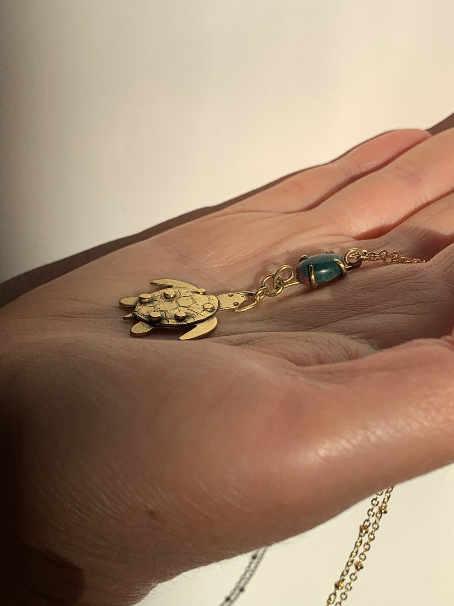 Collana Tartaruga con diaspro oceano