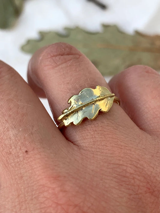 Anello foglia di Quercia