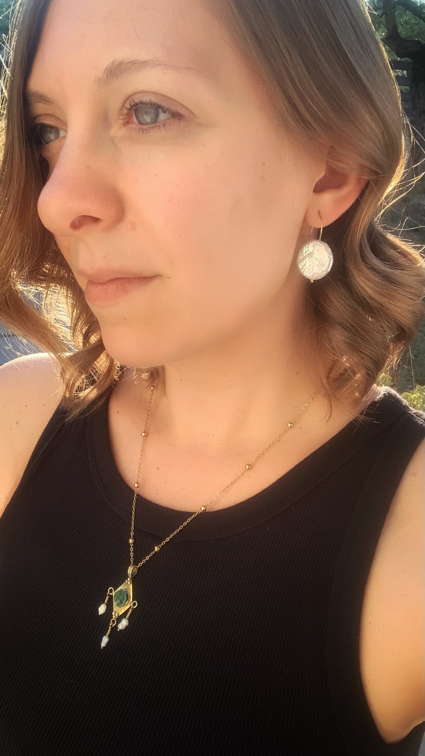Mermaid Pendant: Baroque River Pearl
